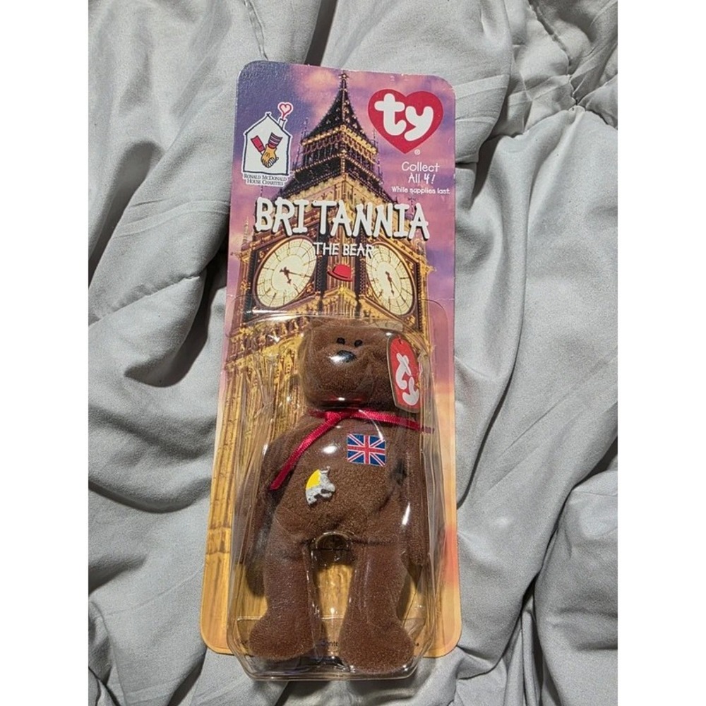 Ty Teenie Beanie Baby Britannia the Bear McDonalds